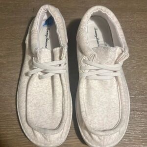 Tommy Bahamas Slip on Loafers Natural Heather Cream